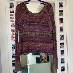 ASO Violet Harmon Free People Purple Sweater